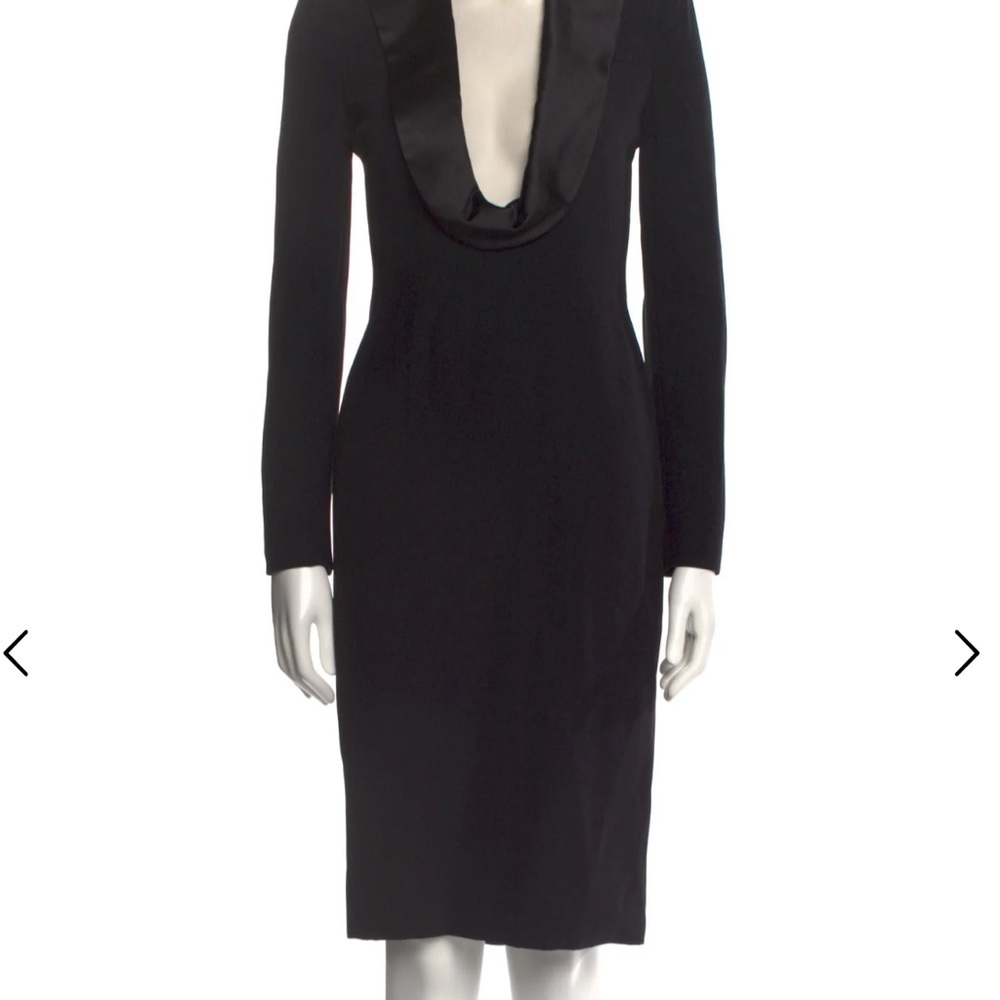 Alexander McQueen Black Long Sleeve Dress